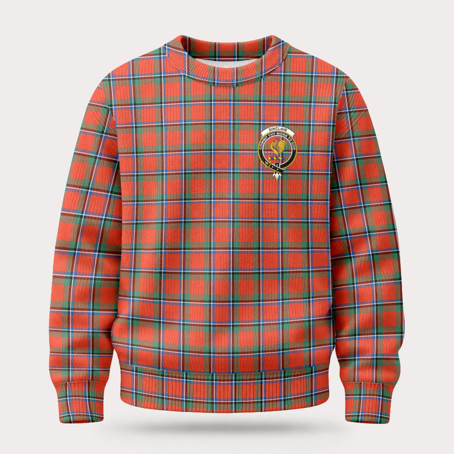 Sinclair Ancient Tartan Crest Sweater