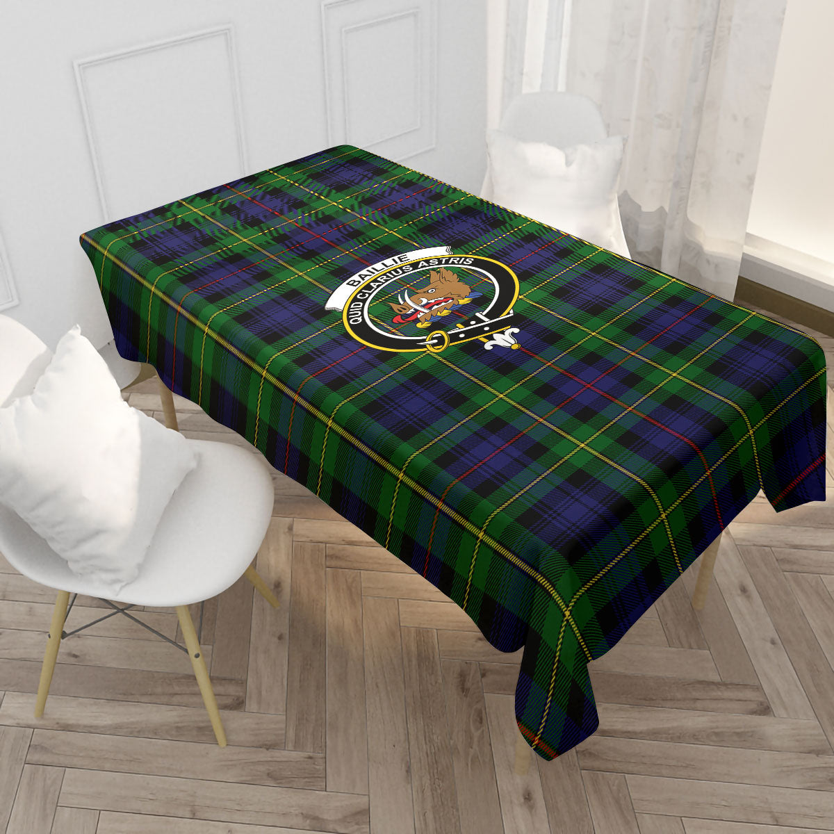 Baillie Tartan Crest Tablecloth
