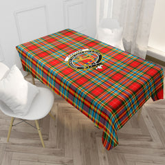 Chattan Tartan Crest Tablecloth