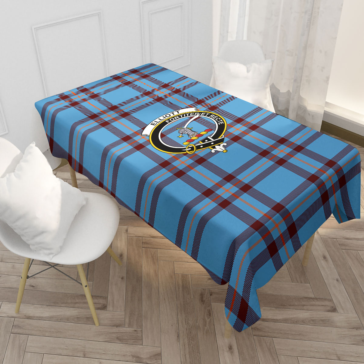 Elliott Ancient Tartan Crest Tablecloth