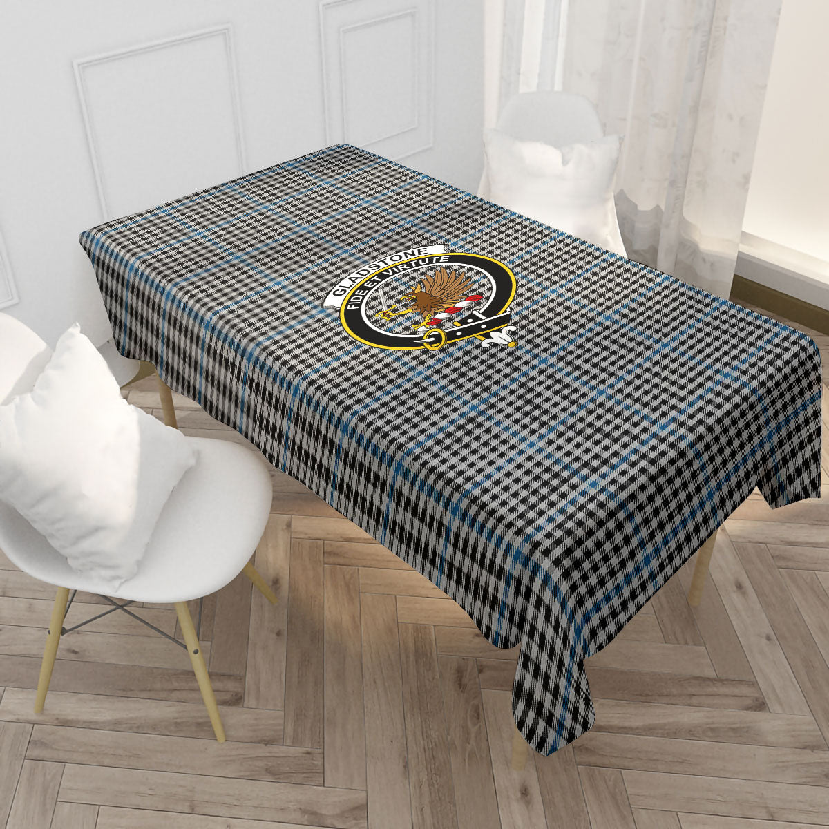 Gladstone Tartan Crest Tablecloth