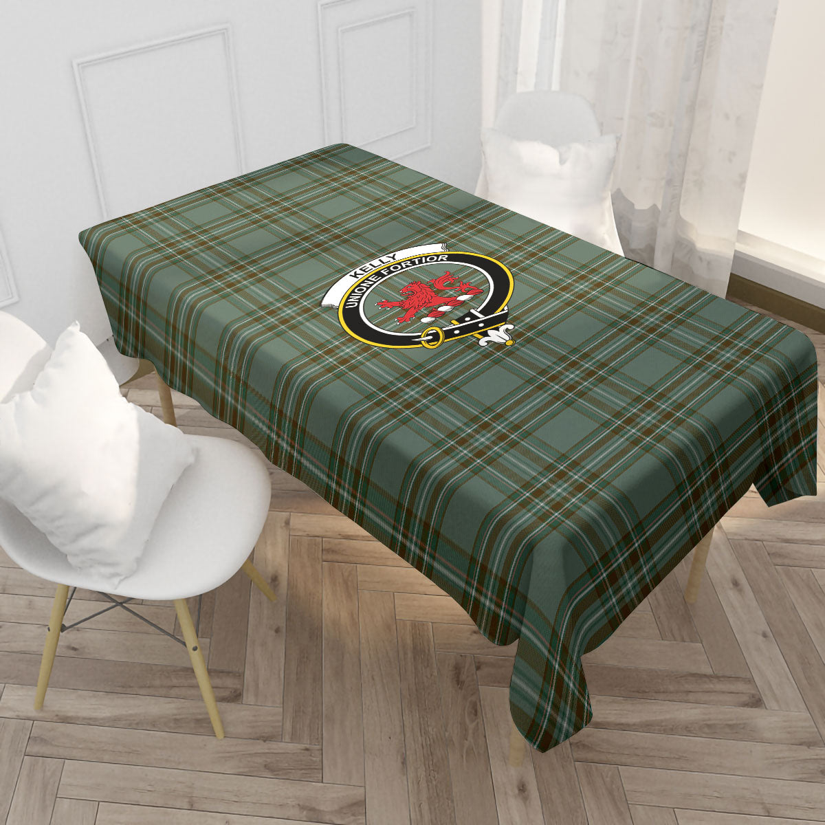 Kelly Dress Tartan Crest Tablecloth