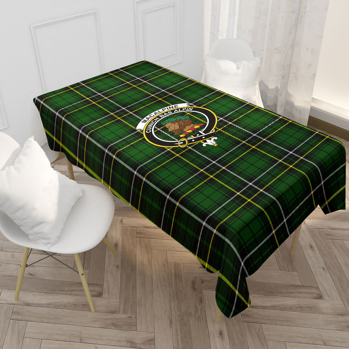 MacAlpine Modern Tartan Crest Tablecloth