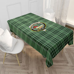 MacDonald Lord of the Isles Hunting Tartan Crest Tablecloth