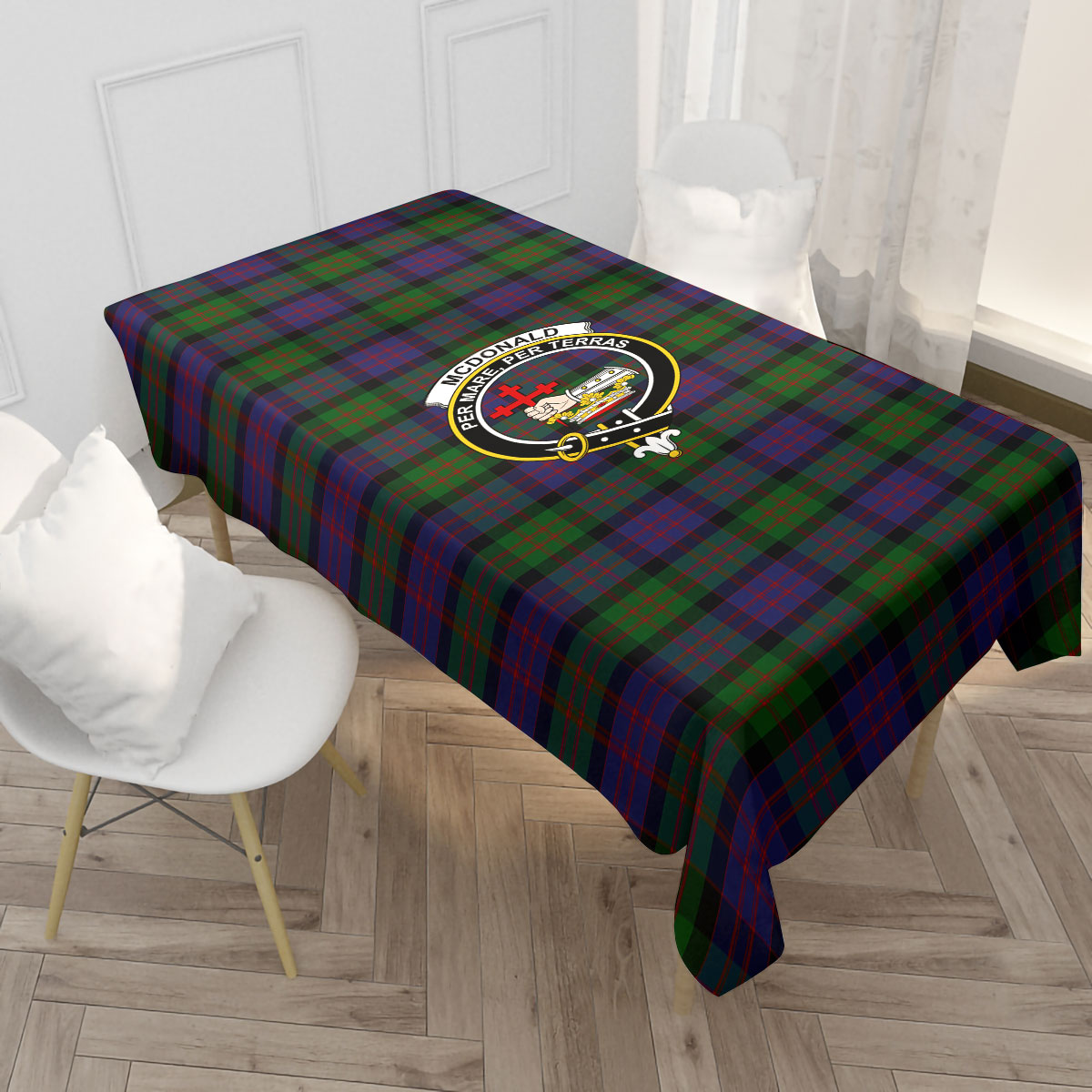 McDonald Tartan Crest Tablecloth