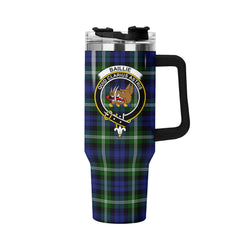 Baillie Modern Tartan Crest 40 oz Insulated Tumbler with Handle