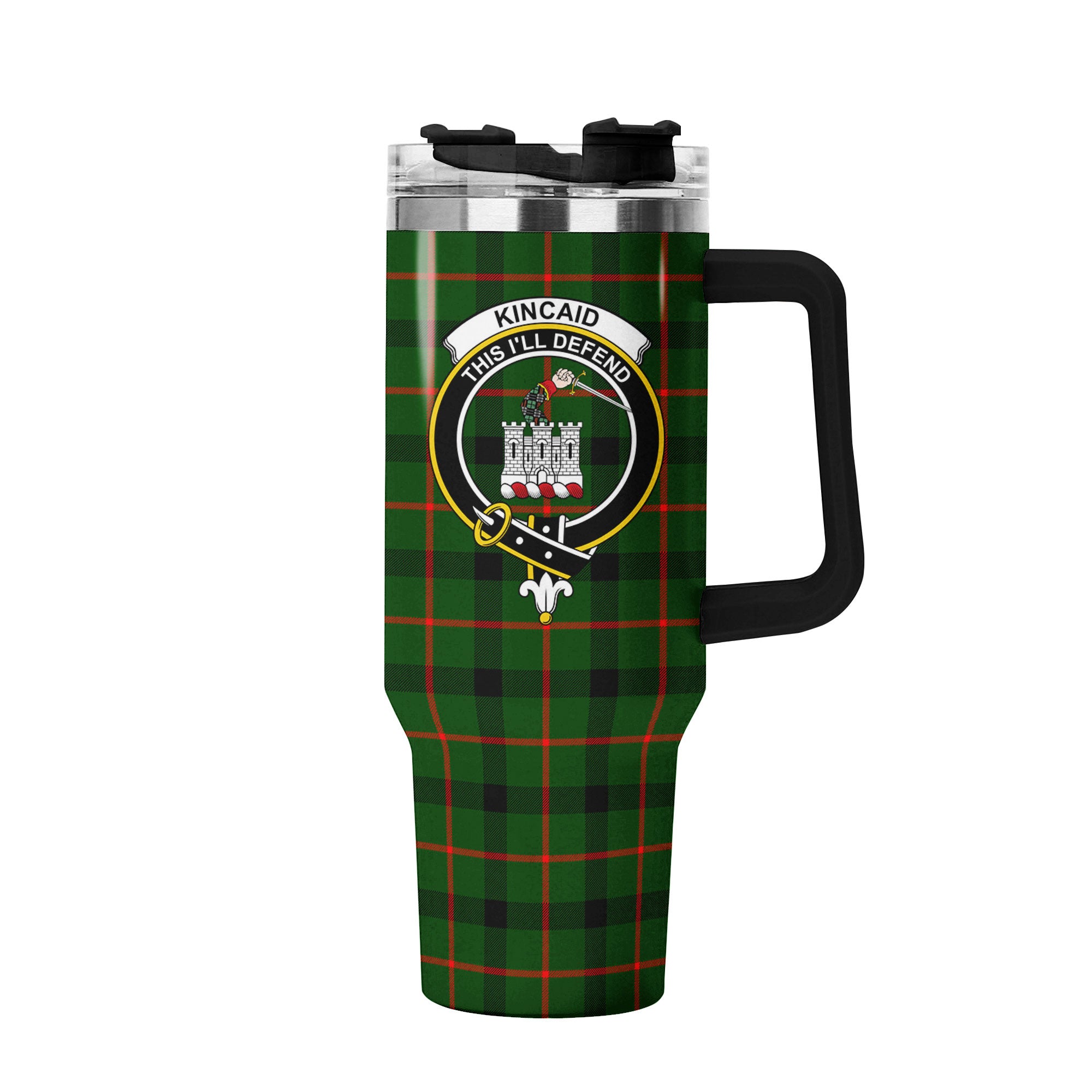 Kincaid Tartan Crest 40 oz Insulated Tumbler with Handle