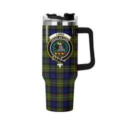 Laws Tartan Crest 40 oz Insulated Tumbler with Handle