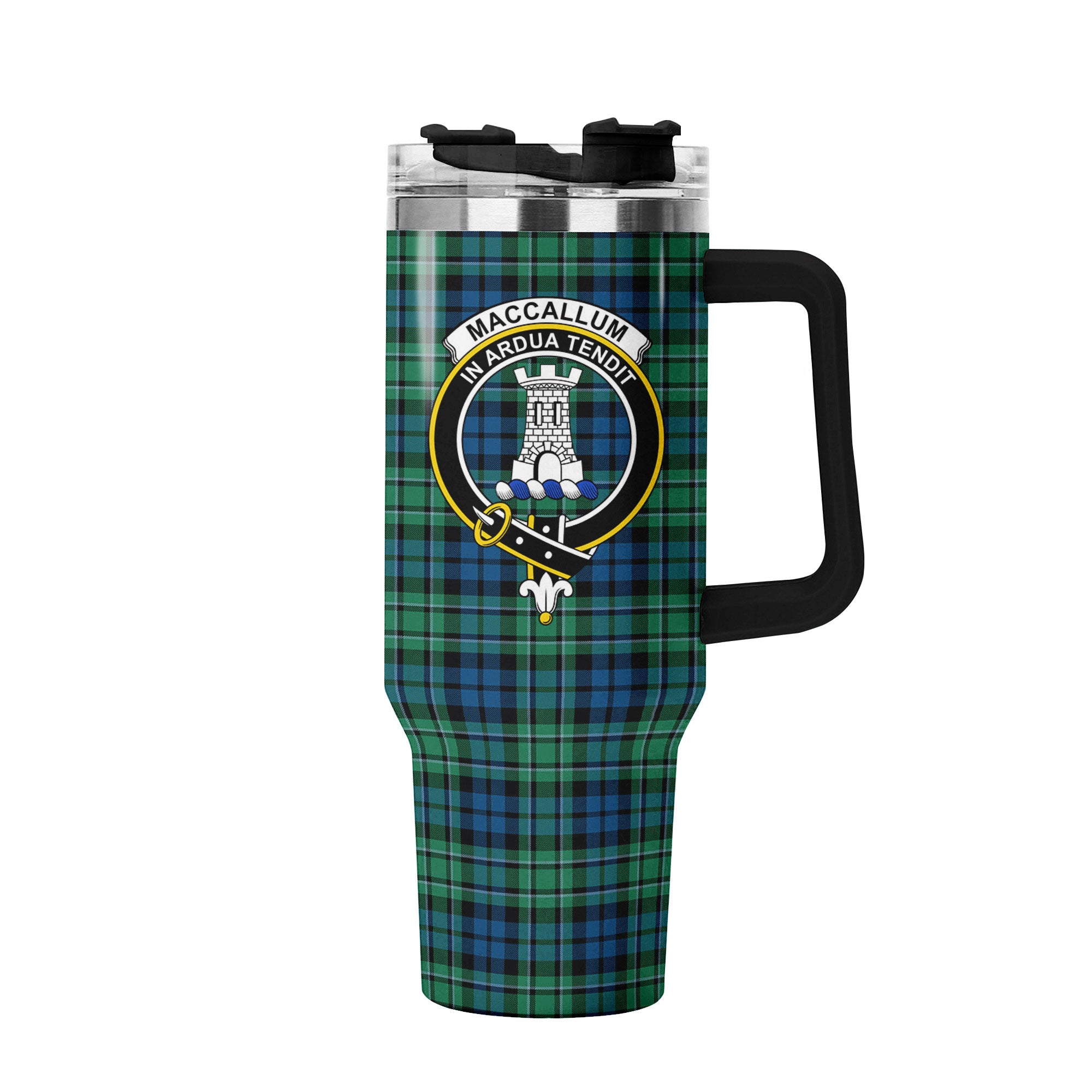 MacCallum Ancient Tartan Crest 40 oz Insulated Tumbler with Handle