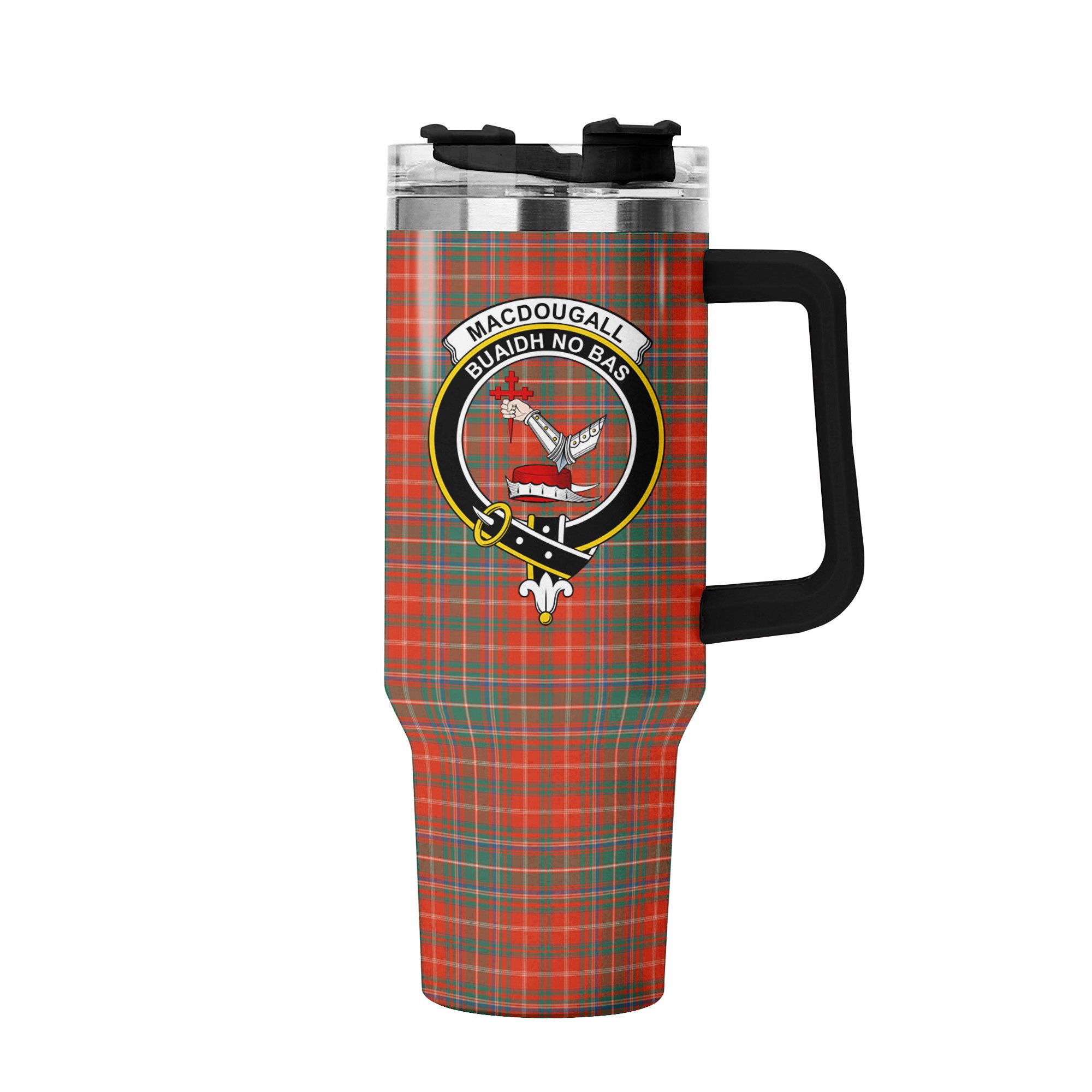 MacDougall Ancient Tartan Crest 40 oz Insulated Tumbler with Handle