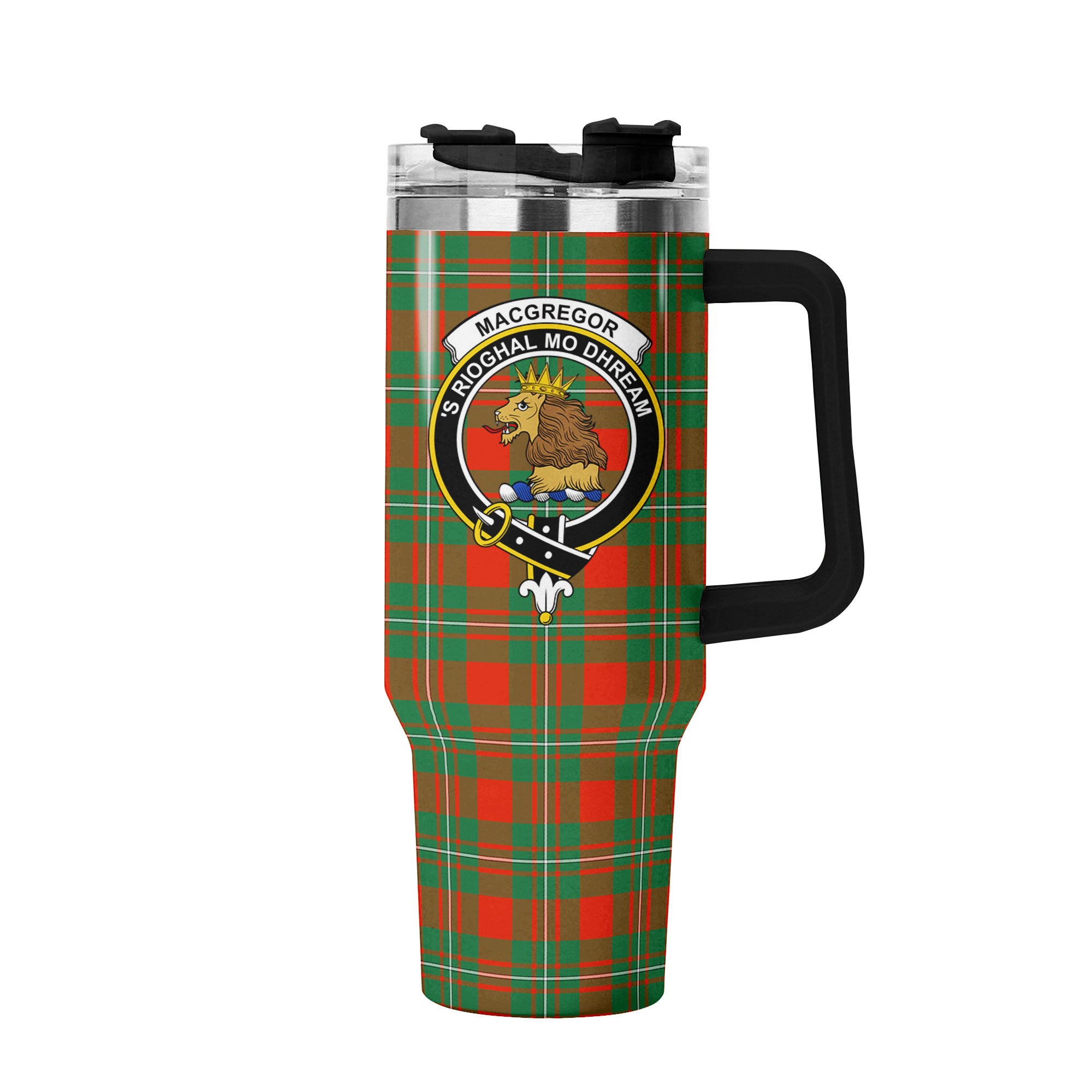 MacGregor Ancient Tartan Crest 40 oz Insulated Tumbler with Handle
