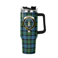MacKay Ancient Tartan Crest 40 oz Insulated Tumbler with Handle