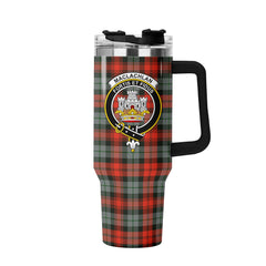 MacLachlan Weathered Tartan Crest 40 oz Insulated Tumbler with Handle