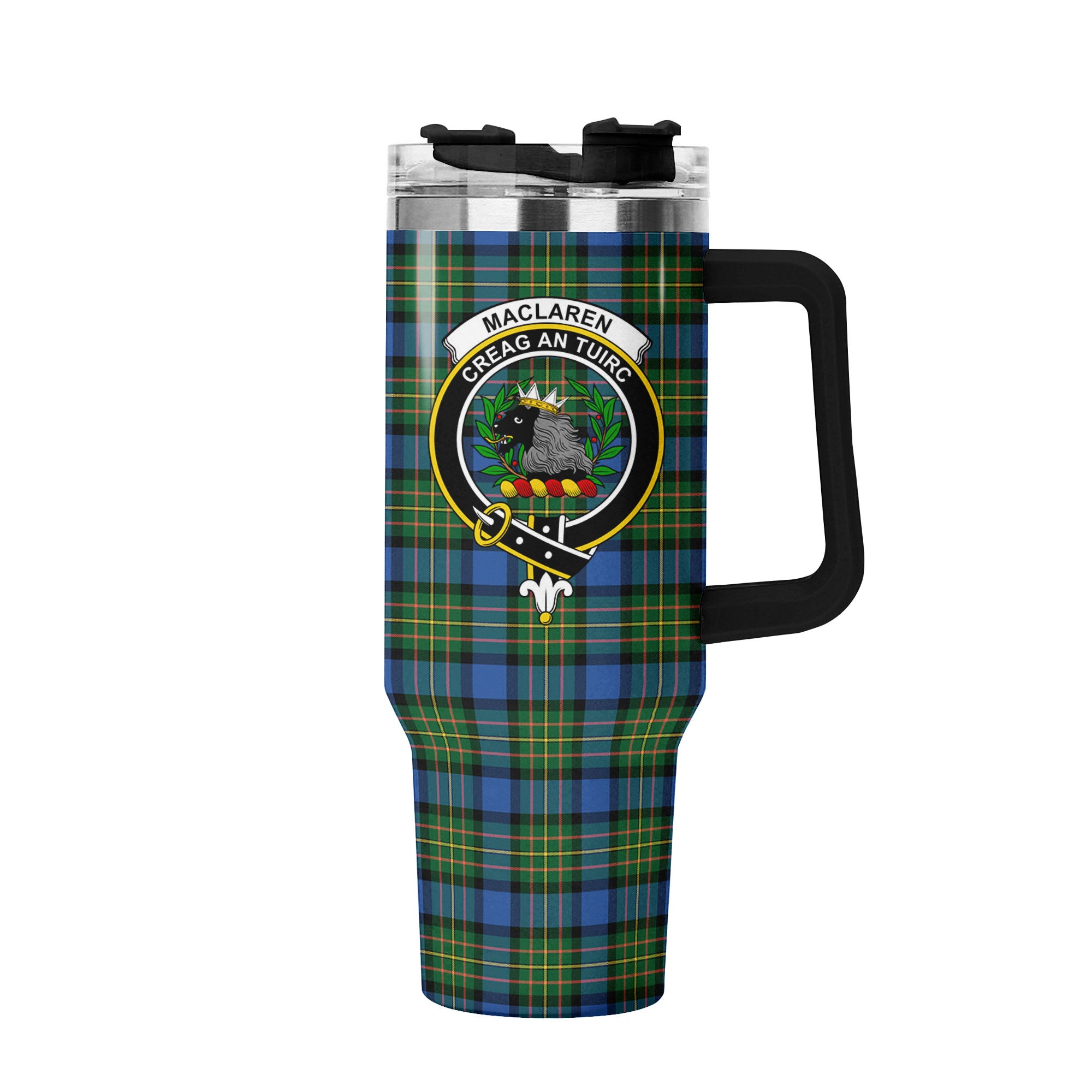 MacLaren Ancient Tartan Crest 40 oz Insulated Tumbler with Handle