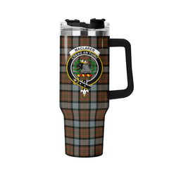MacLaren Weathered Tartan Crest 40 oz Insulated Tumbler with Handle