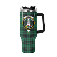 MacLean Hunting Ancient Tartan Crest 40 oz Insulated Tumbler with Handle
