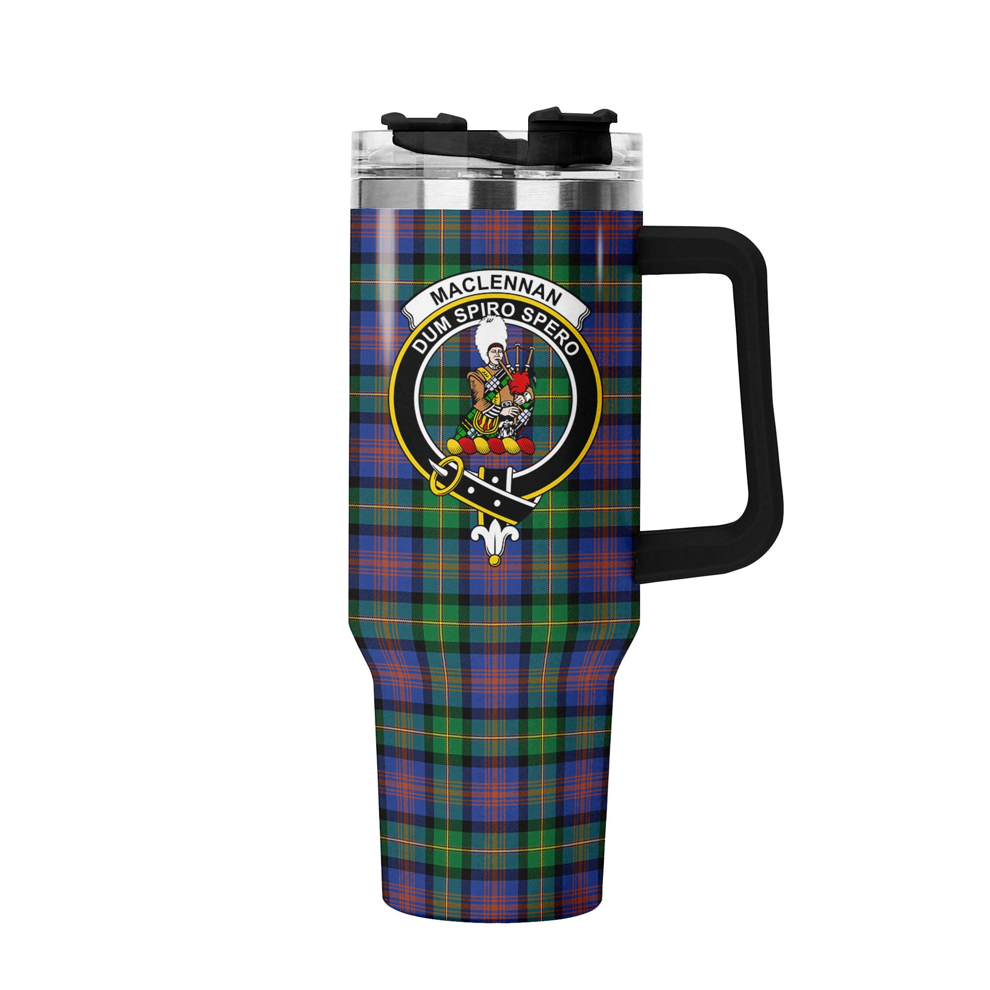 MacLennan Ancient Tartan Crest 40 oz Insulated Tumbler with Handle