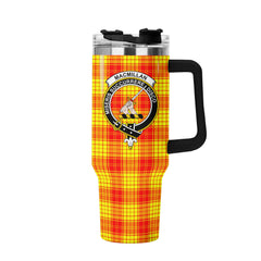 MacMillan Clan Tartan Crest 40 oz Insulated Tumbler with Handle