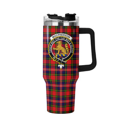 MacPherson Modern Tartan Crest 40 oz Insulated Tumbler with Handle
