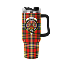 Makgill Tartan Crest 40 oz Insulated Tumbler with Handle
