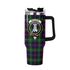 Malcolm (or MacCallum) Tartan Crest 40 oz Insulated Tumbler with Handle