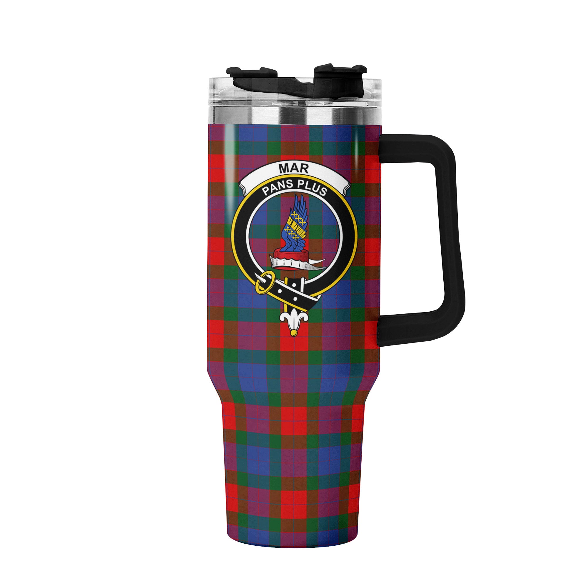 Mar Tartan Crest 40 oz Insulated Tumbler with Handle