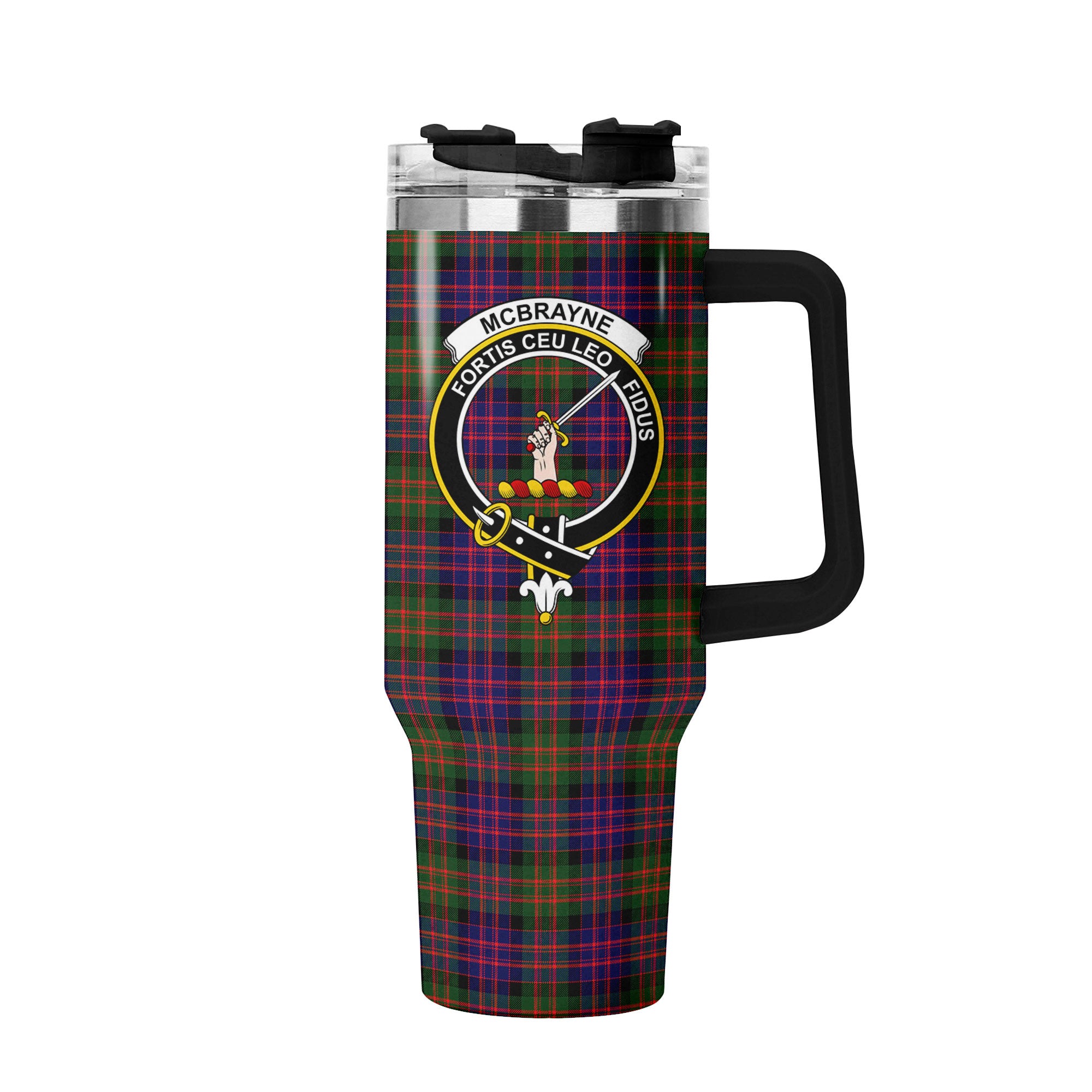 McBrayne Tartan Crest 40 oz Insulated Tumbler with Handle