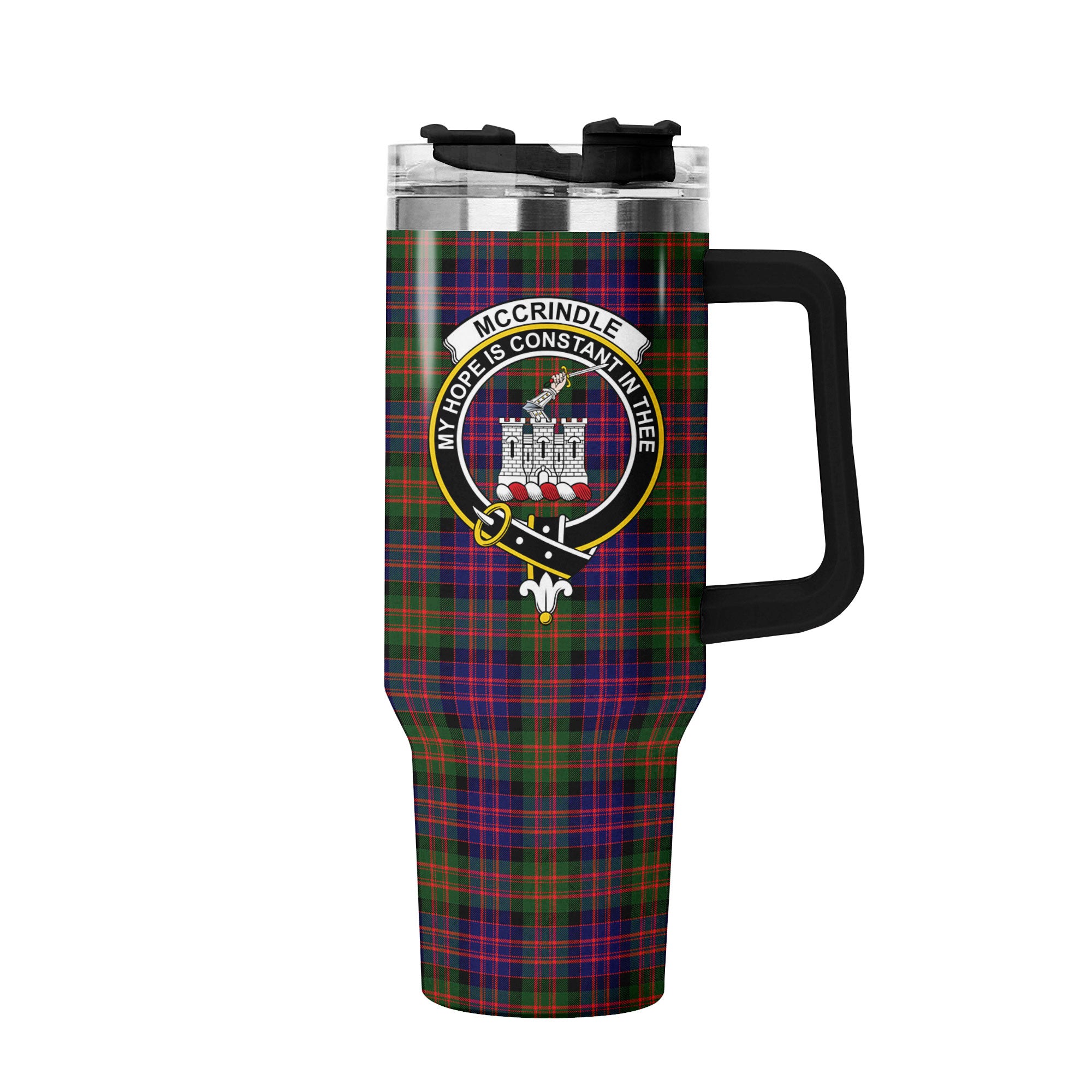 McCrindle Tartan Crest 40 oz Insulated Tumbler with Handle