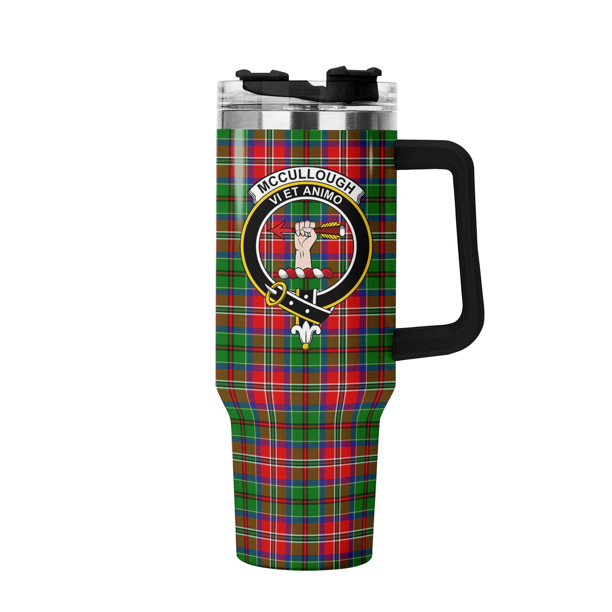 McCullough Tartan Crest 40 oz Insulated Tumbler with Handle