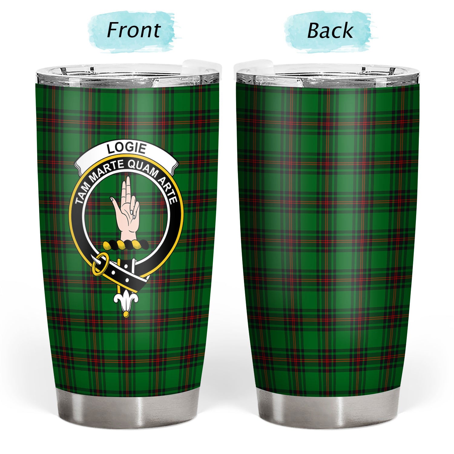 Logie Tartan Crest Tumbler