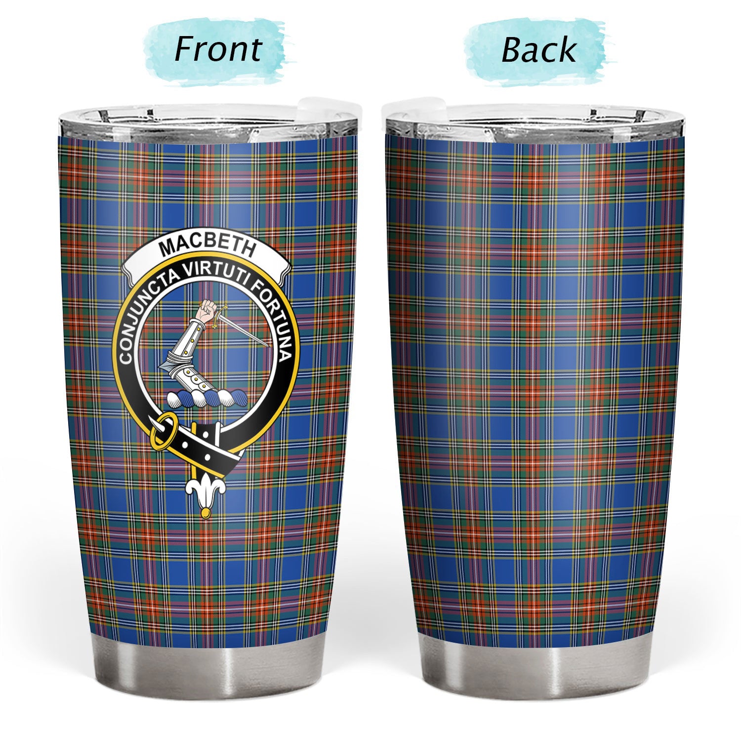 MacBeth Ancient Tartan Crest Tumbler
