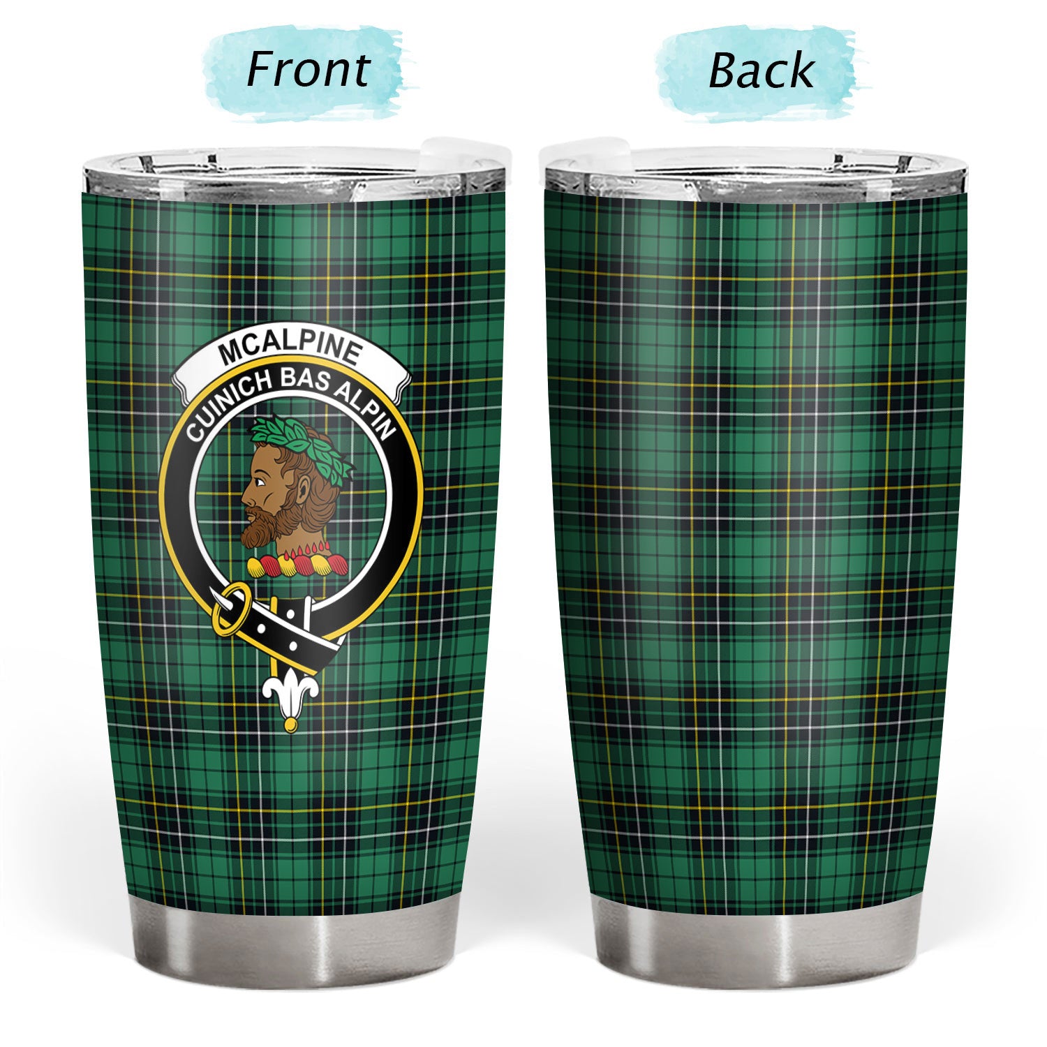 McAlpine Ancient Tartan Crest Tumbler