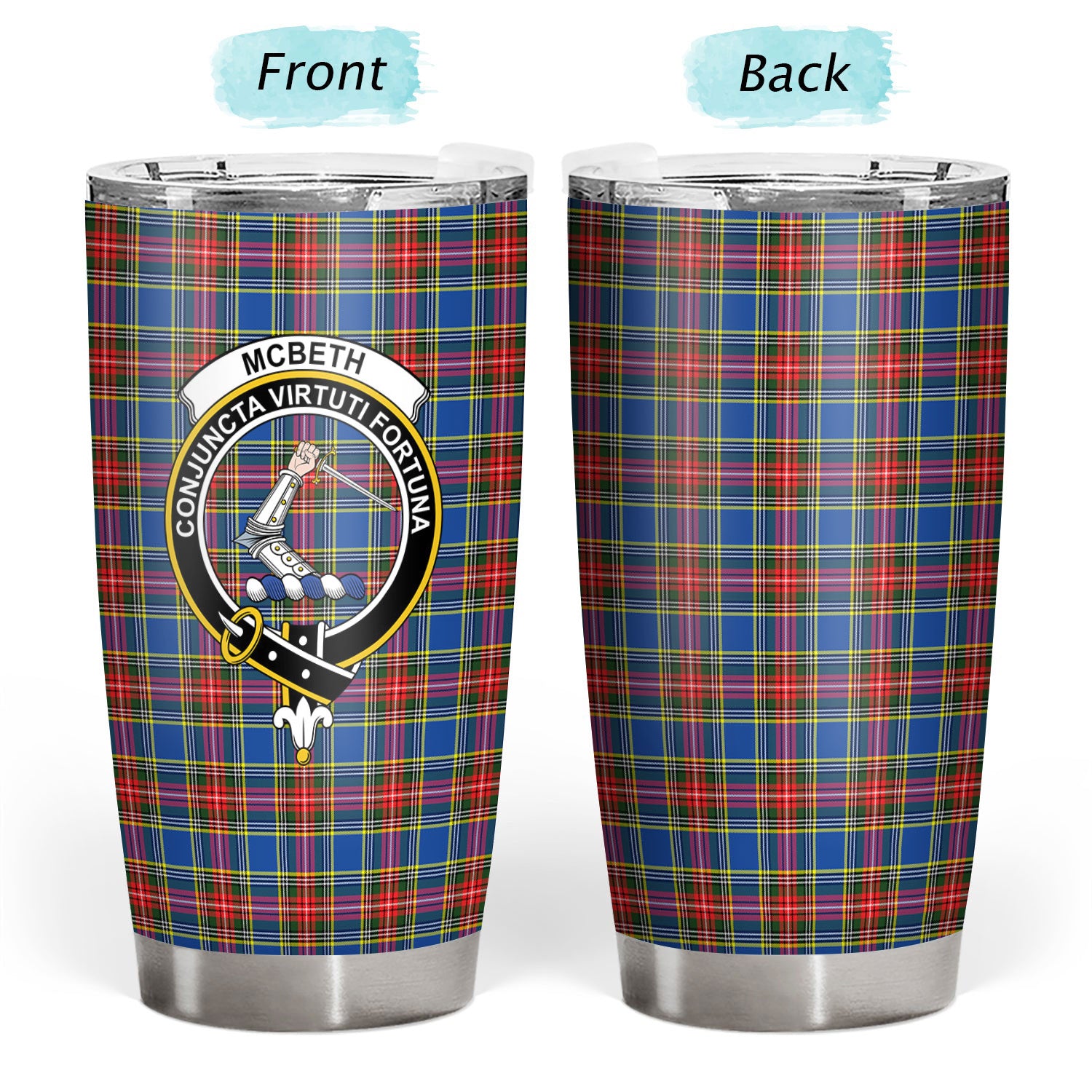 McBeth Modern Tartan Crest Tumbler