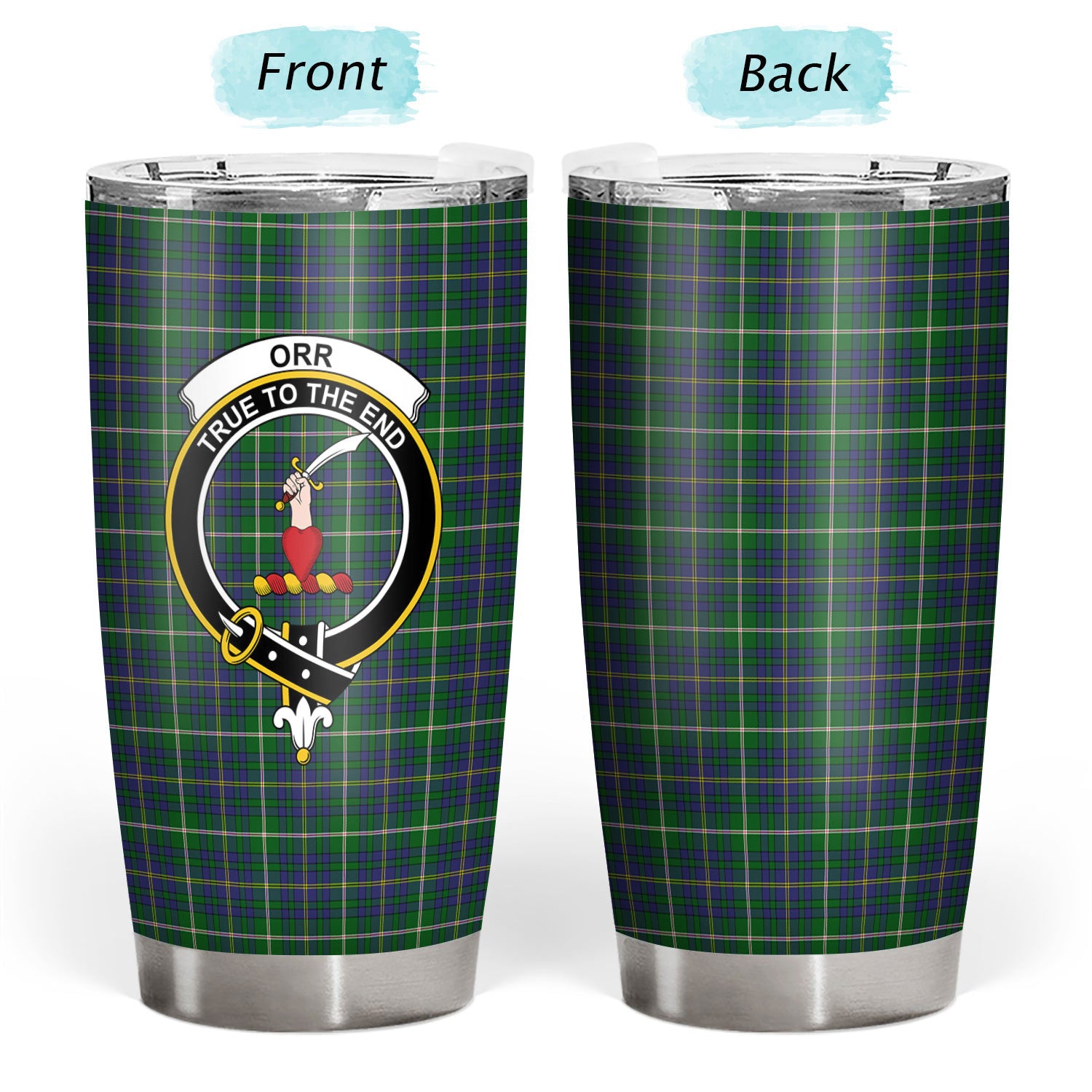 Orr Tartan Crest Tumbler