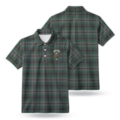Craig Tartan Crest Birdseye Mesh Polo Shirt