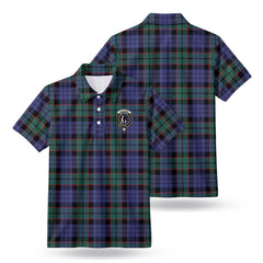 Fletcher Modern Tartan Crest Birdseye Mesh Polo Shirt
