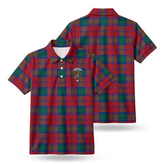 Fotheringham Tartan Crest Birdseye Mesh Polo Shirt