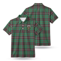 MacKinnon Hunting Ancient Tartan Crest Birdseye Mesh Polo Shirt