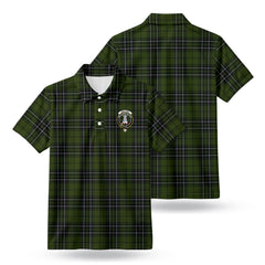MacLean Hunting Tartan Crest Birdseye Mesh Polo Shirt