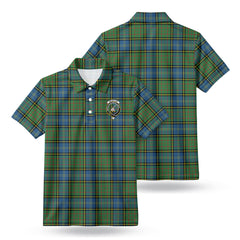 MacMillan Hunting Ancient Tartan Crest Birdseye Mesh Polo Shirt