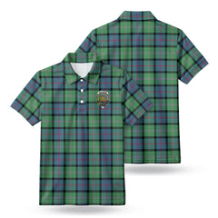 MacThomas Ancient Tartan Crest Birdseye Mesh Polo Shirt