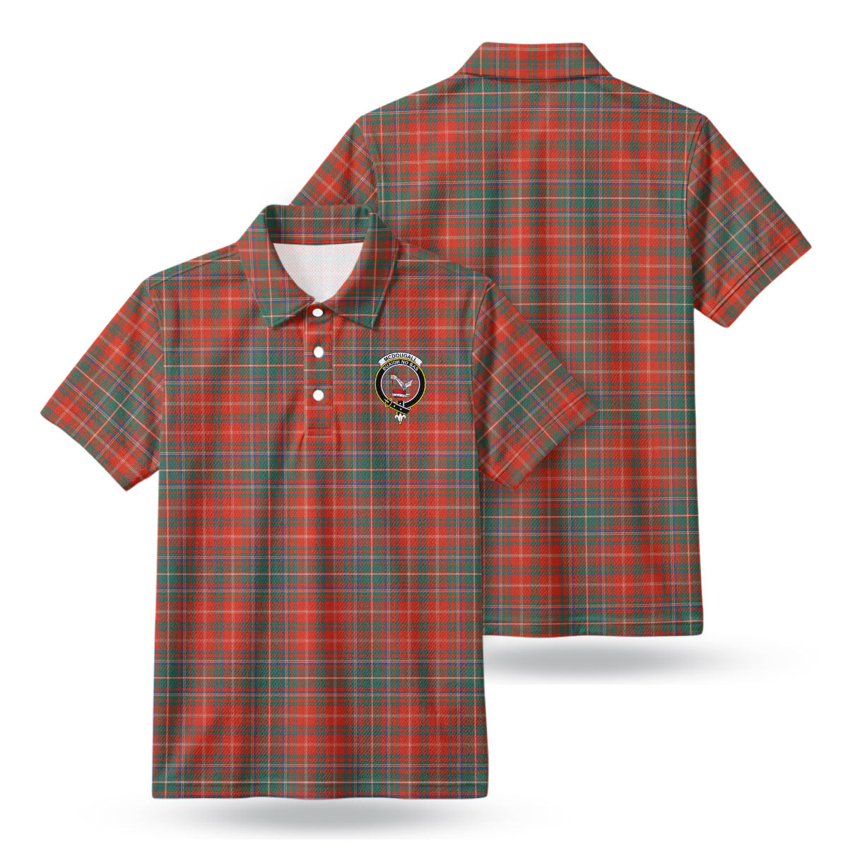 McDougall Ancient Tartan Crest Birdseye Mesh Polo Shirt