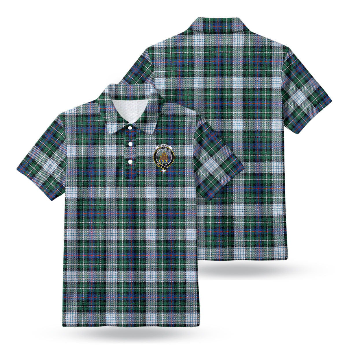McKenzie Dress Ancient Tartan Crest Birdseye Mesh Polo Shirt