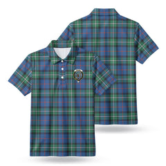 McPhail Hunting Ancient Tartan Crest Birdseye Mesh Polo Shirt