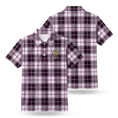 McPherson Hunting Modern Tartan Crest Birdseye Mesh Polo Shirt