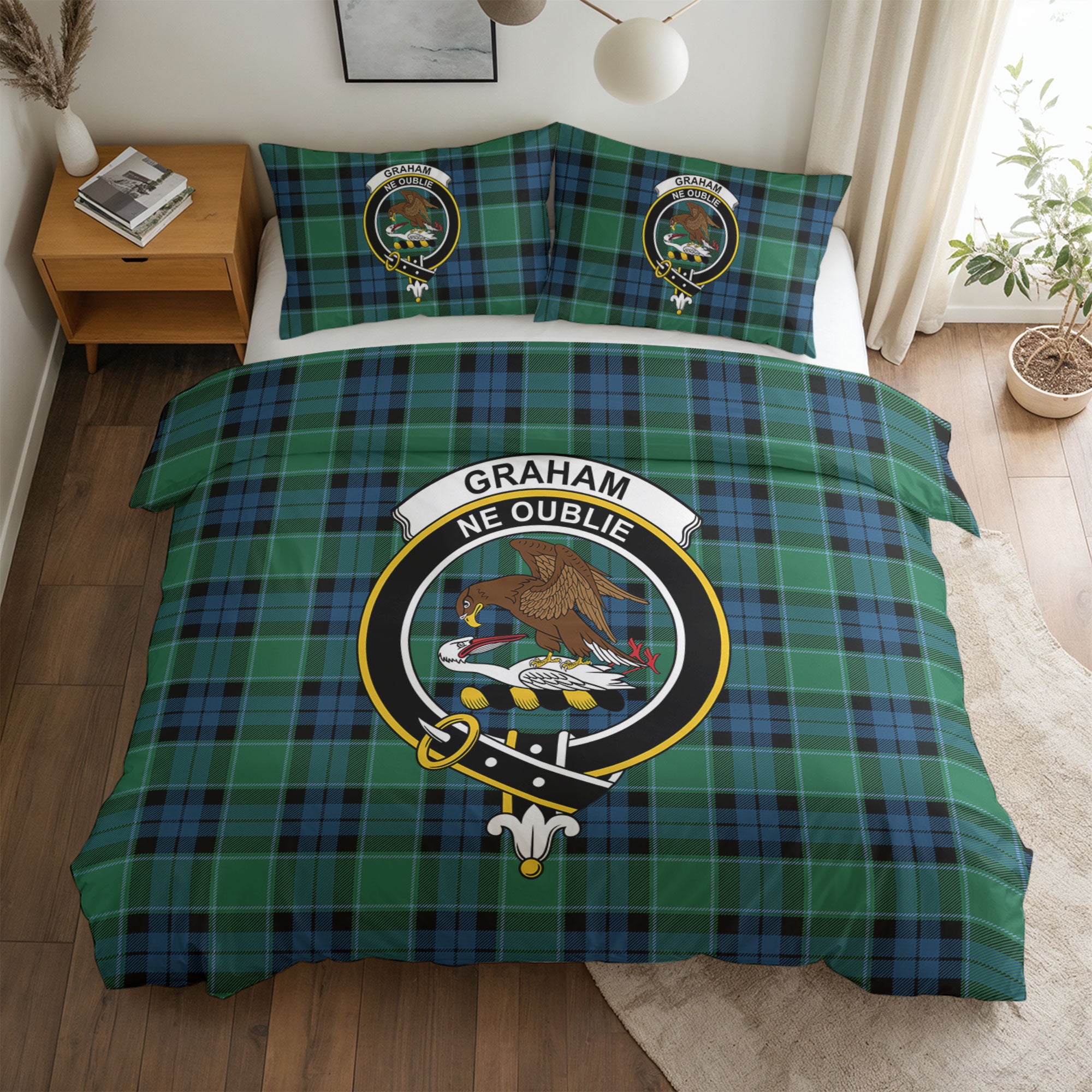 Graham of Menteith Ancient Tartan Crest Bedding Set