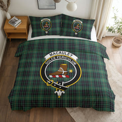 MacAuley Hunting Ancient Tartan Crest Bedding Set