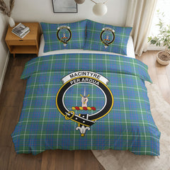 MacIntyre Hunting Ancient Tartan Crest Bedding Set