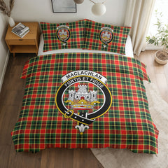 MacLachlan Hunting Modern Tartan Crest Bedding Set