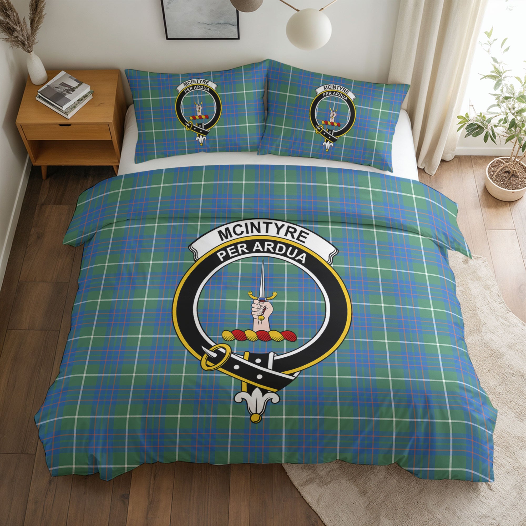 McIntyre Hunting Ancient Tartan Crest Bedding Set